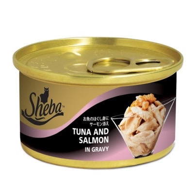 SHEBA Cat Wet Food Tuna & Salmon in Gravy 85gm