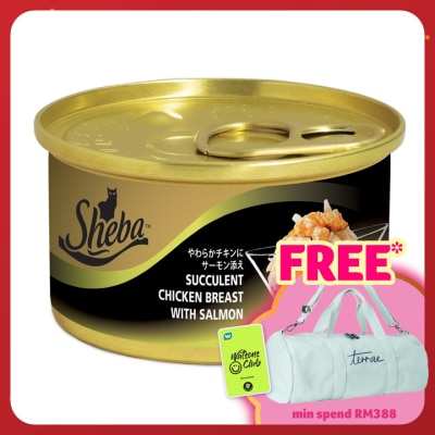 SHEBA Cat Wet Food Succulent Chicken Breast wSalmon 85gm