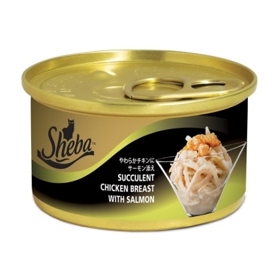 SHEBA Cat Wet Food Succulent Chicken Breast wSalmon 85gm