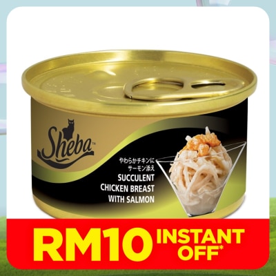 SHEBA Cat Wet Food Succulent Chicken Breast wSalmon 85gm