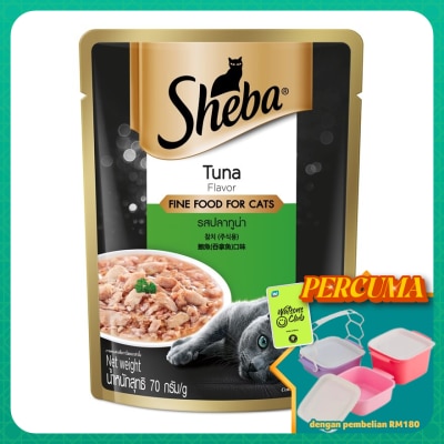 SHEBA - Cat Wet Food Pouch Tuna 70gm