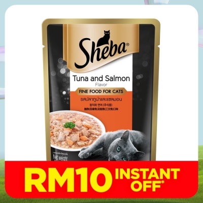 SHEBA Cat Wet Food Pouch Tuna Salmon 70gm