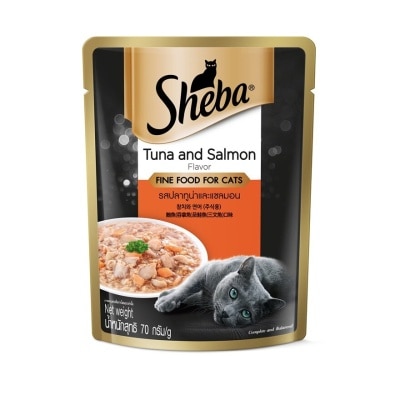 SHEBA Cat Wet Food Pouch Tuna Salmon 70gm