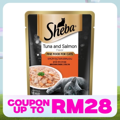 SHEBA Cat Wet Food Pouch Tuna Salmon 70gm