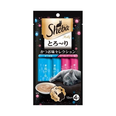 SHEBA Cat Treats Melty Katsuo&Katsuo Salmon 48gm