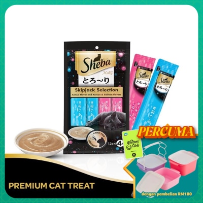 SHEBA - Cat Treats Melty Katsuo&Katsuo Salmon 48gm