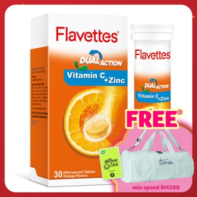 FLAVETTES Effervescent VIT C + ZINC 30S