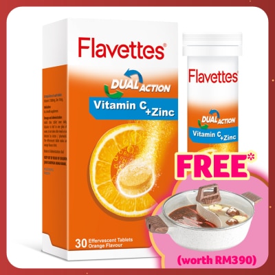 FLAVETTES Effervescent VIT C + ZINC 30S