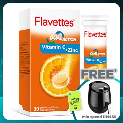 FLAVETTES Effervescent VIT C + ZINC 30S