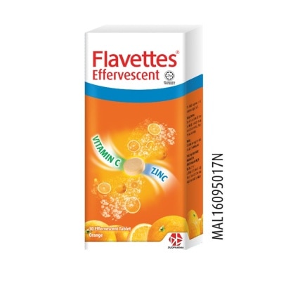 FLAVETTES Effervescent VIT C + ZINC 30S