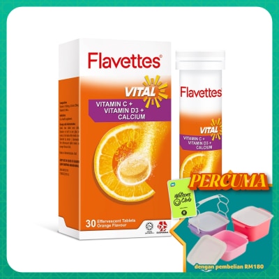 FLAVETTES - Effervescent Vital Orange 30S