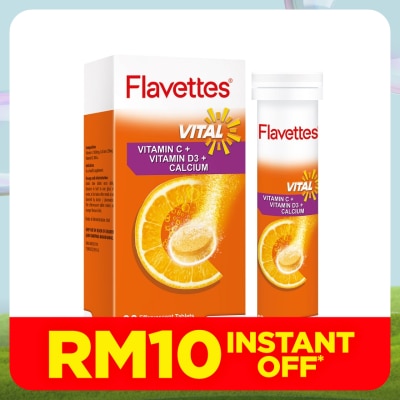 FLAVETTES Effervescent Vital Orange 30S