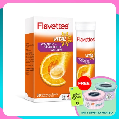 FLAVETTES Effervescent Vital Orange 30S