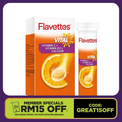 FLAVETTES Effervescent Vital Orange 30S