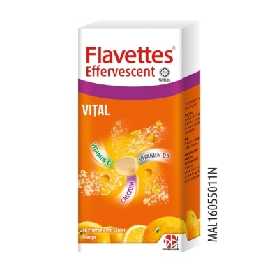 FLAVETTES Effervescent Vital Orange 30S