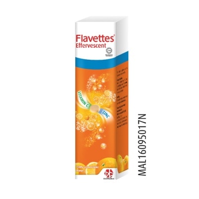 FLAVETTES Effervescent VIT C + ZINC 15S