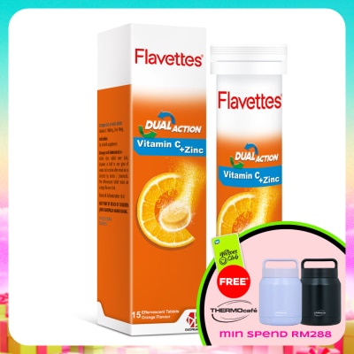 FLAVETTES - Effervescent VIT C + ZINC 15S