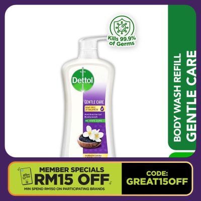 DETTOL Body Wash Gentle Care Habbatus Sauda & White Jasmine 900ml