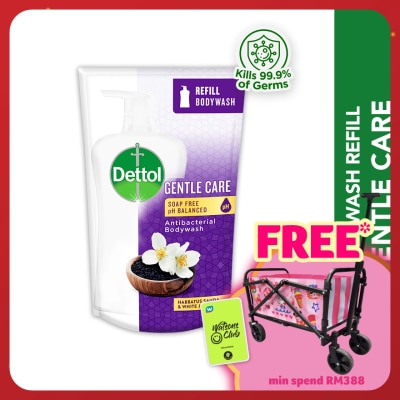 DETTOL Body Wash Refill Gentle Care Habbatus Sauda & White Jasmine 800g