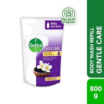 DETTOL Body Wash Refill Gentle Care Habbatus Sauda & White Jasmine 850g