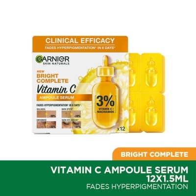 GARNIER Bright Complete Vit-C Amp Serum 12x1G