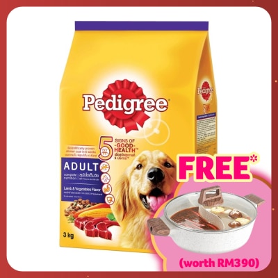 PEDIGREE Dog Dry Food Lamb & Veg 3kg