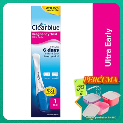 CLEARBLUE - Ultra Early Pregnancy Test 1s