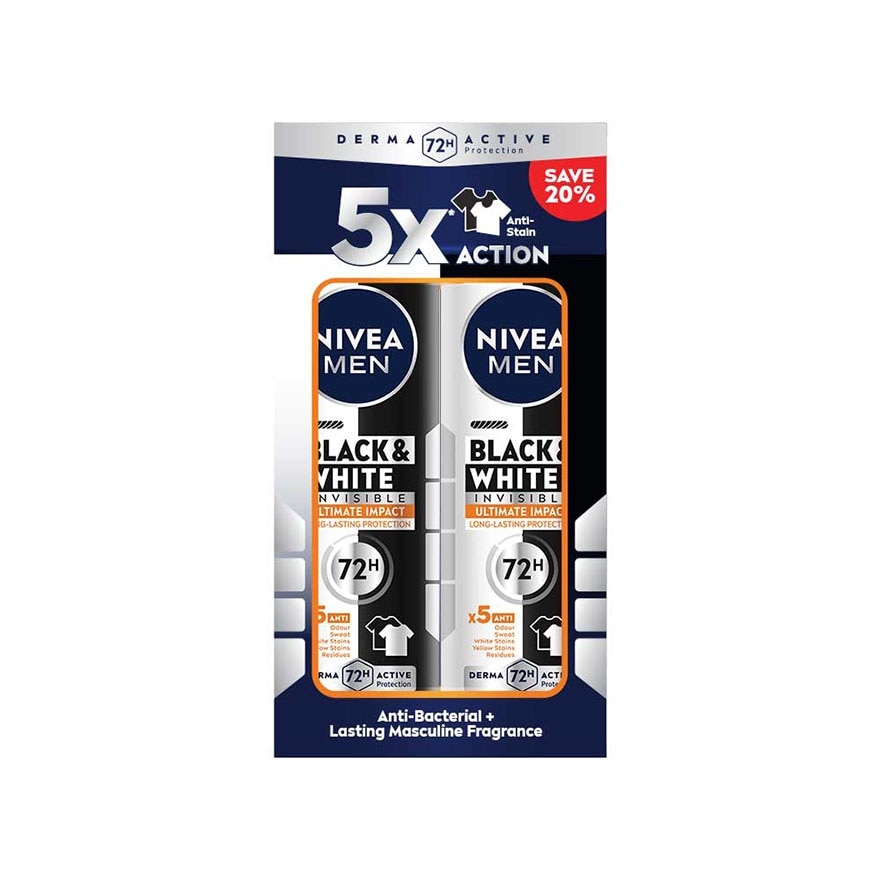 Deodorant B&W Ultimate Impact Spray TWP 2x150ml