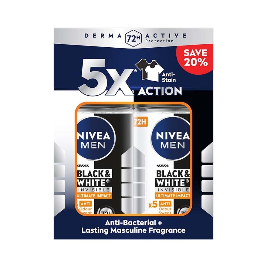 Deodorant B&W Ultimate Impact Roll On TWP 2x50ml