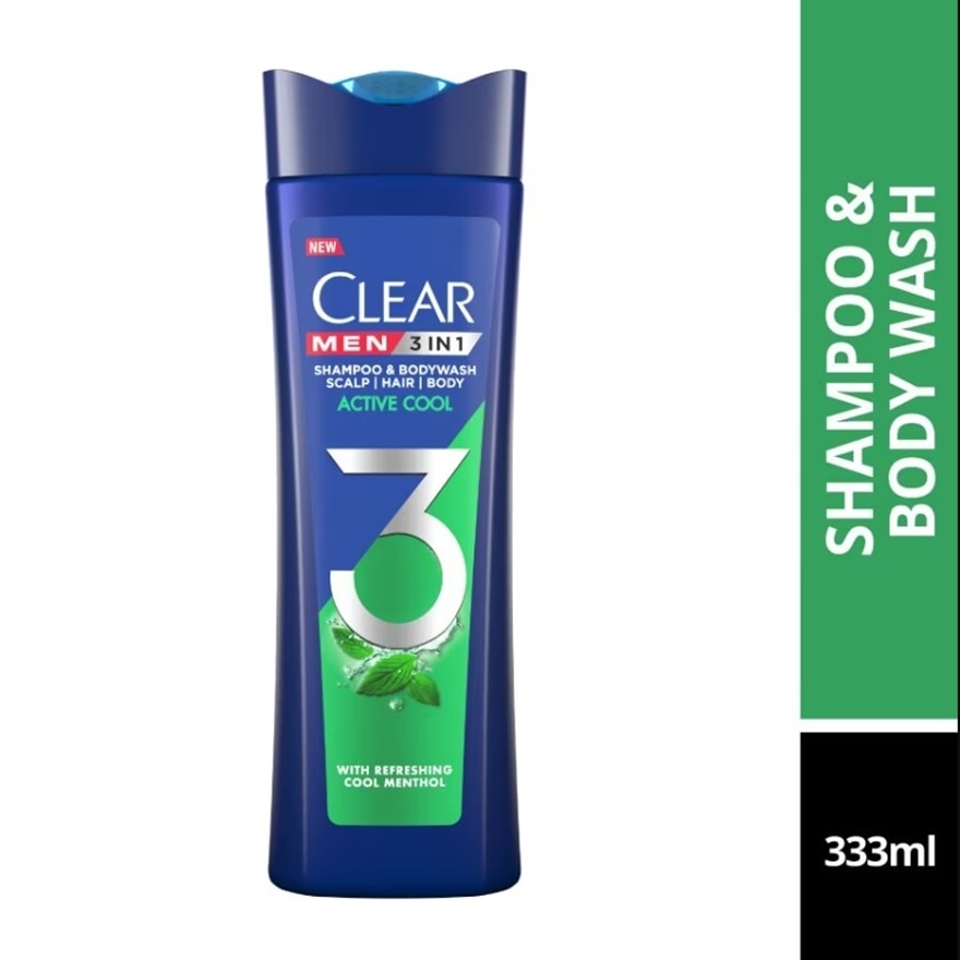 3IN1 Shampoo & Bodywash Active Cool 333ml