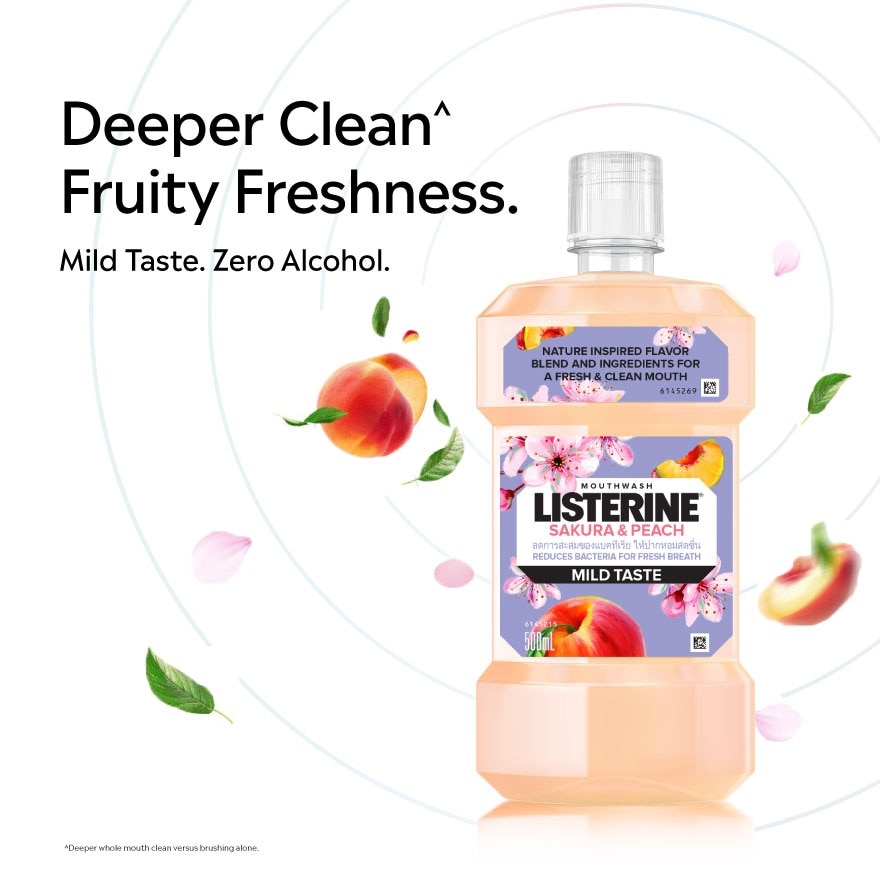 Listerine Sakura & Peach Zest 500ml