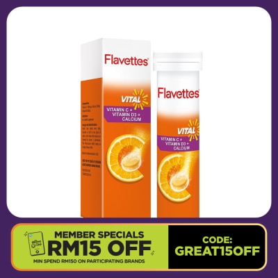 FLAVETTES Effervescent Vital Orange 15S