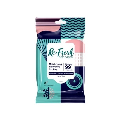 ANTAH WELLNESS ReFresh Bath Wipes 6'S (Large Wipes)