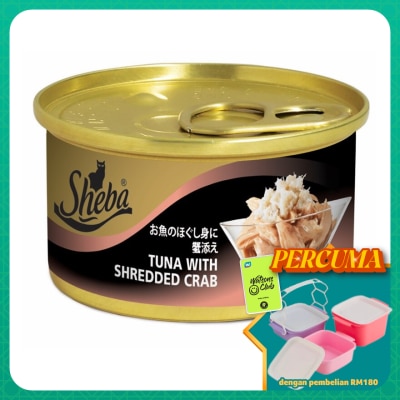 SHEBA - Cat Wet Food Tuna w Shredded Crab 85gm