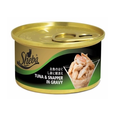 SHEBA Cat Wet Food Tuna & Snapper in Gravy 85gm