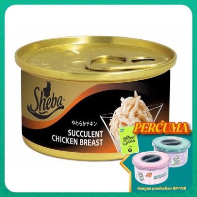 SHEBA Cat Wet Food Succulent Chicken Breast 85gm