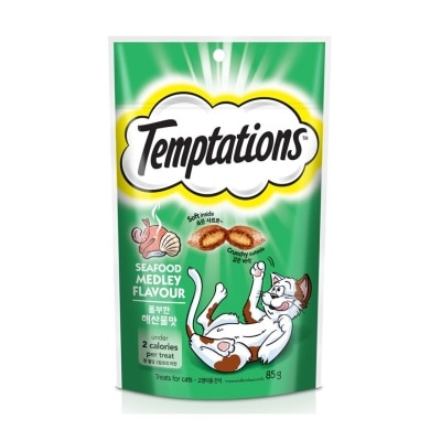 TEMPTATIONS Cat Treats SeafoodMedley 75gm