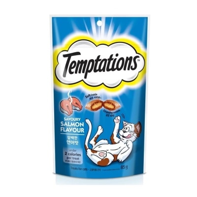 TEMPTATIONS Cat Treats SavourySalmon 75gm (Exp Date: Aug 2026)