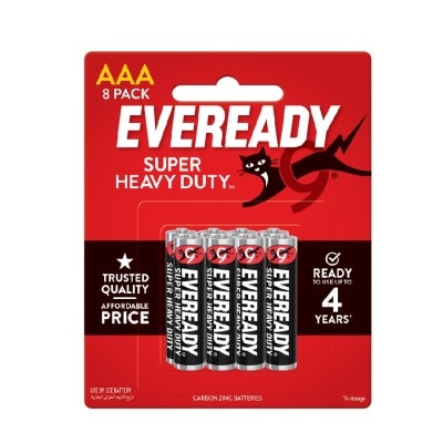 EVEREADY Super Heavy Duty Batteries AAA 8PC
