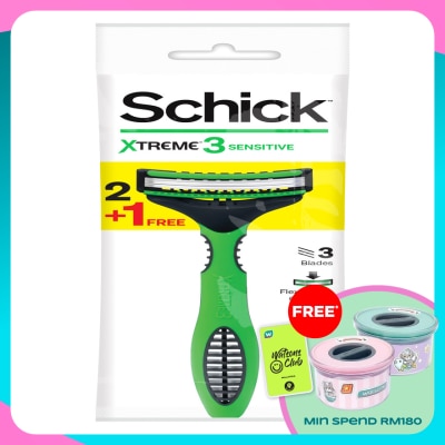 SCHICK Xtreme3 Sensitive Disposable Razor 3's