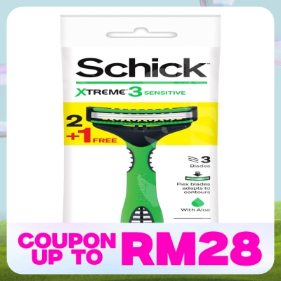 SCHICK Xtreme3 Sensitive Disposable Razor 3's