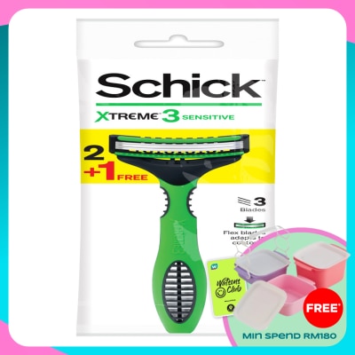 SCHICK Xtreme3 Sensitive Disposable Razor 3's