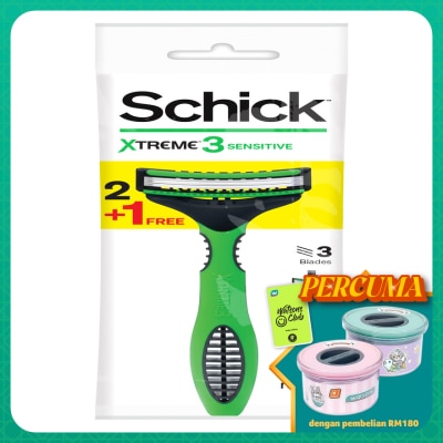 SCHICK Xtreme3 Sensitive Disposable Razor 3's