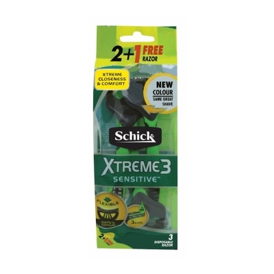 SCHICK Xtreme3 Sensitive Disposable Razor 3's