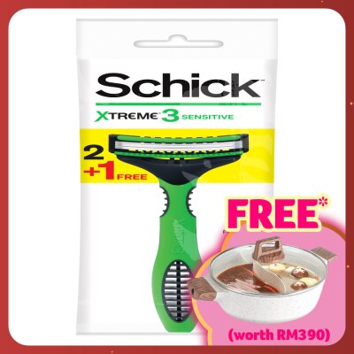SCHICK Xtreme3 Sensitive Disposable Razor 3's