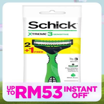 SCHICK Xtreme3 Sensitive Disposable Razor 3's