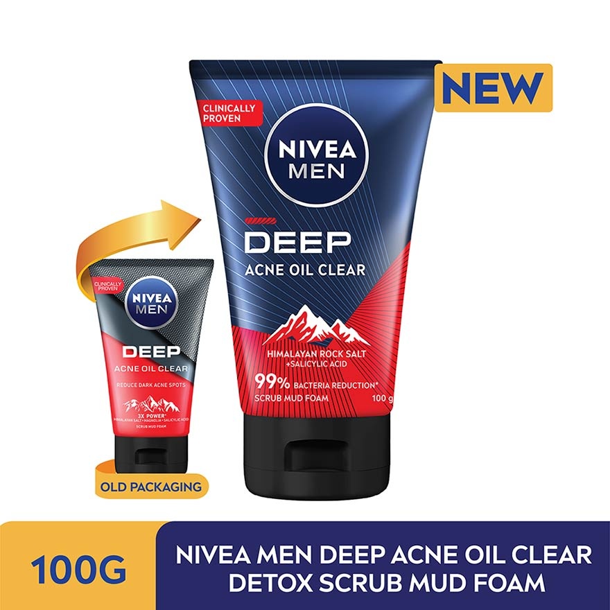 DEEP Rapid Acne Oil Clear Mud Scrub 100g