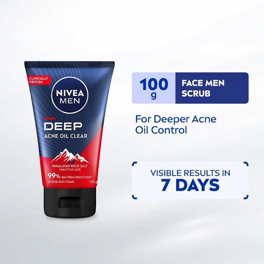 DEEP Rapid Acne Oil Clear Mud Scrub 100g