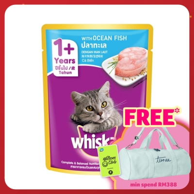 WHISKAS Cat Wet Food Pouch Ocean Fish 80gm
