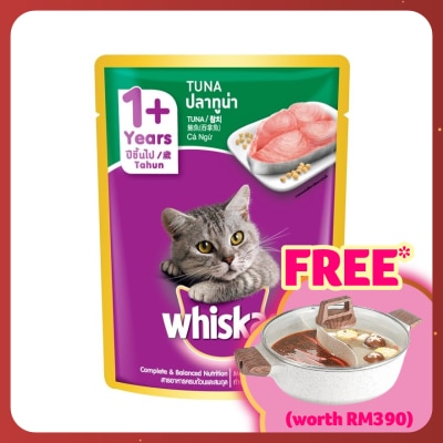 WHISKAS Cat Wet Food Pouch Tuna 80gm